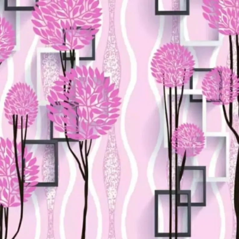 WALLPAPER DINDING MURAH MOTIF BUNGA BULAT COD BAYAR DITEMPAT-45CM X 5 METER . stiker