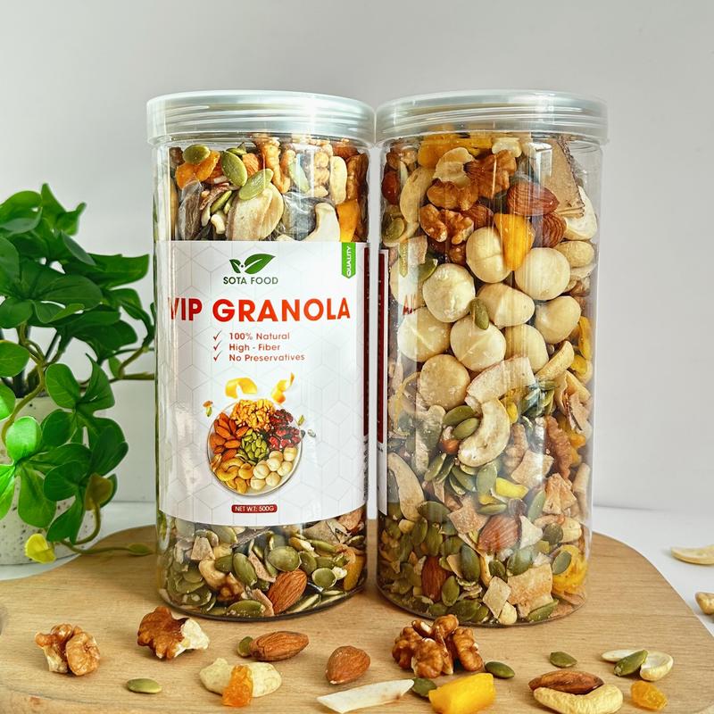 [2 HỘP KHÔNG YẾN MẠCH] Granola ăn kiêng eat clean healthy food tổng 1kg Socola Thức Ăn