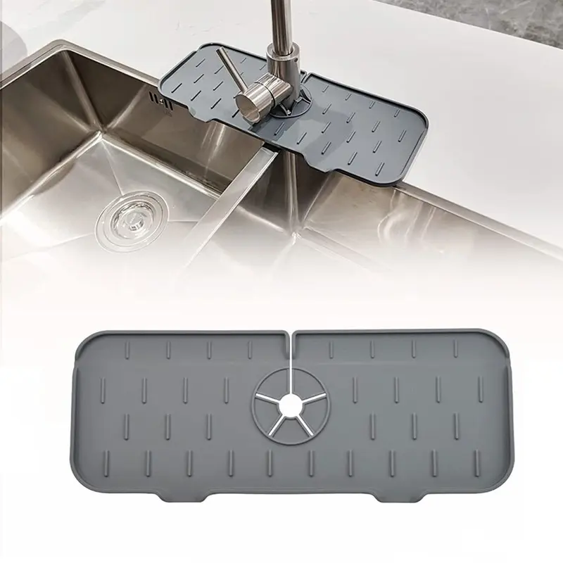 ALAS PELINDUNG KRAN AIR WASTAFEL DAPUR BAHAN SILIKON FAUCET PAD SILICONE KERAN KAMAR MANDI 1