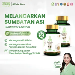 Mom Uung Unclog Pack - Sunflower Lecithin 30 Kapsul 2 Pcs - Pelancar ASI Tersumbat Halal BPOM