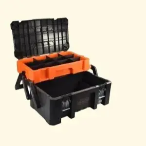 Tactix Kotak Perkakas Cantilever 2 Tray Dgn 12 Kompartment Tool Box