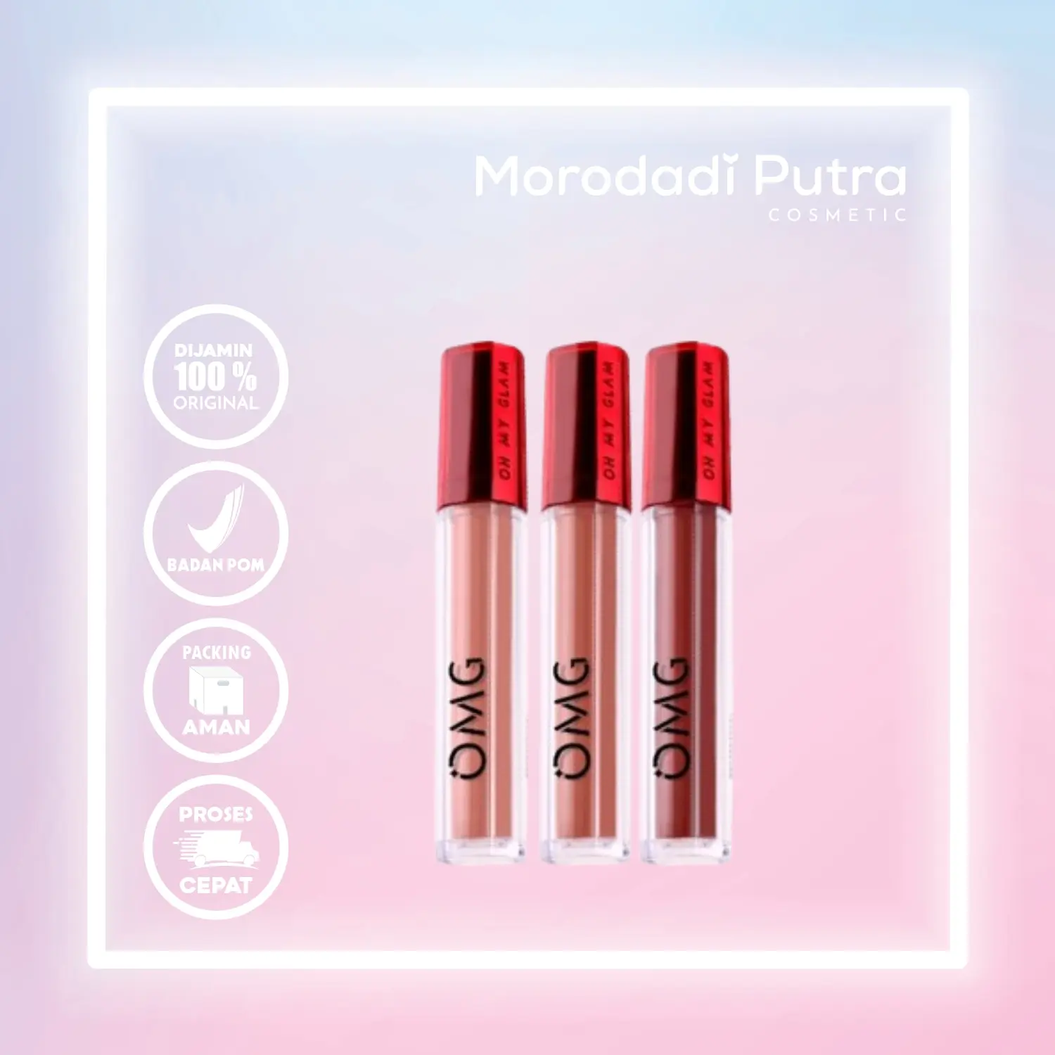 OMG - Oh My Glam Matte Kiss Lip Cream / Lip Gloss (BACA DESKIRPSI)