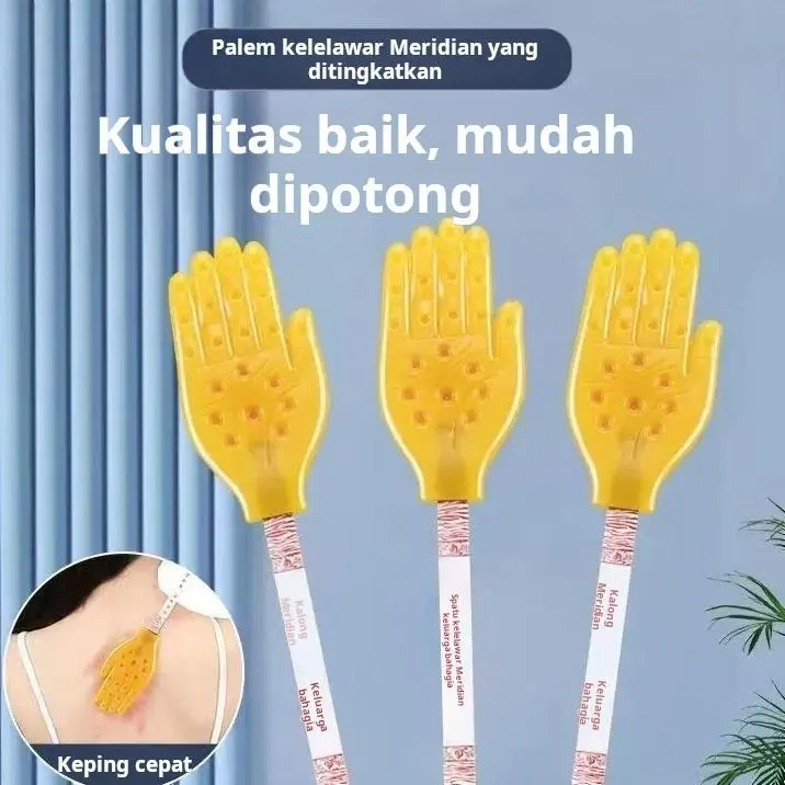 Pemukul meridian silikon, pemukul pemeliharaan kesehatan, pemukul telapak tangan, gesper telapak tangan, pemukul punggung, palu Wajah Terapi 2