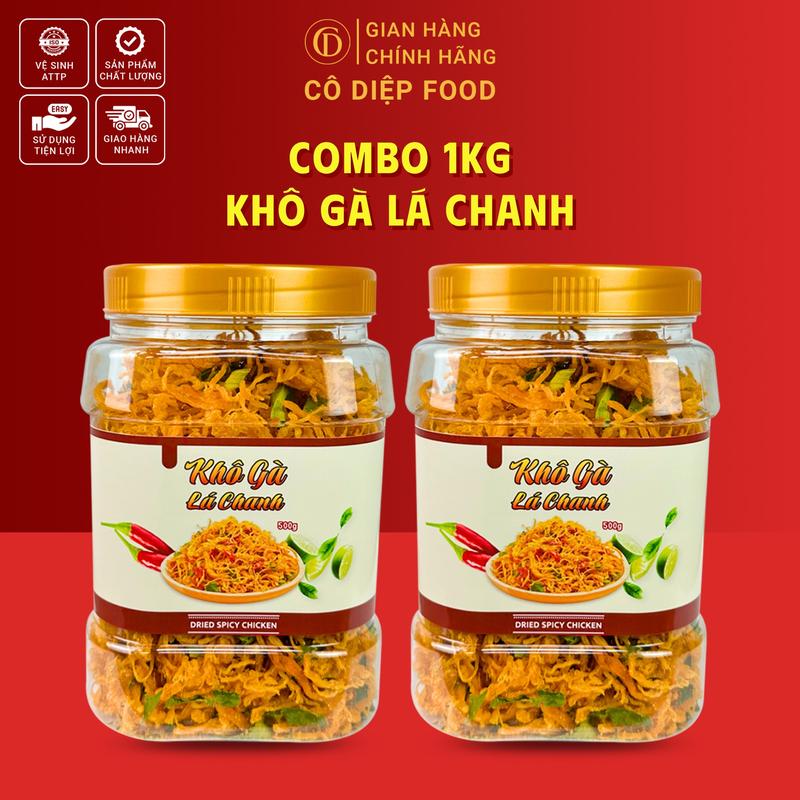 1KG Khô Gà Lá Chanh , Bơ Tỏi Loại Ngon - Snack Thức Ăn (Đầy Đủ Hồ Sơ Công Bố & Kiểm Nghiệm Sản Phẩm)