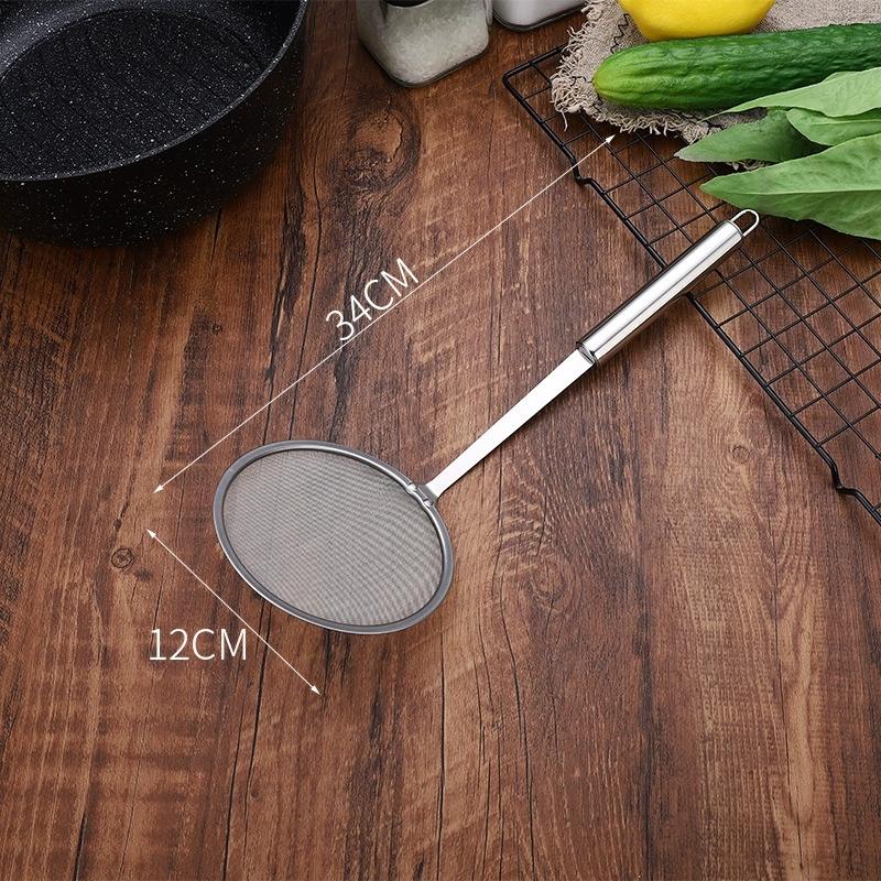 Product Introduction of Thìa Lọc Dầu Lưới Siêu Mịn, Làm Bằng Thép Không Gỉ 304, Cho Nhà Bếp, Rây Tách Dầu Gia Dụng, Với Thiết Kế Chống Bọt, ZQ 3
