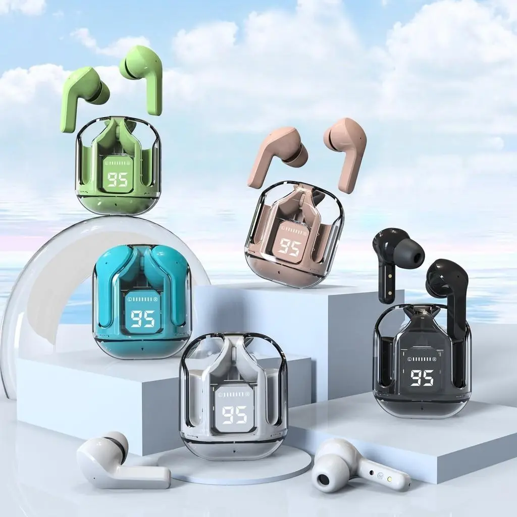 A31 Wireless Bluetooth Headset TWS Built-in Microphone Noise Reduction Touch Control High-fidelity Sports Earphones Waterproof IPX5 HiFi Bluetooth Latest Version 5.1 Led Headphones