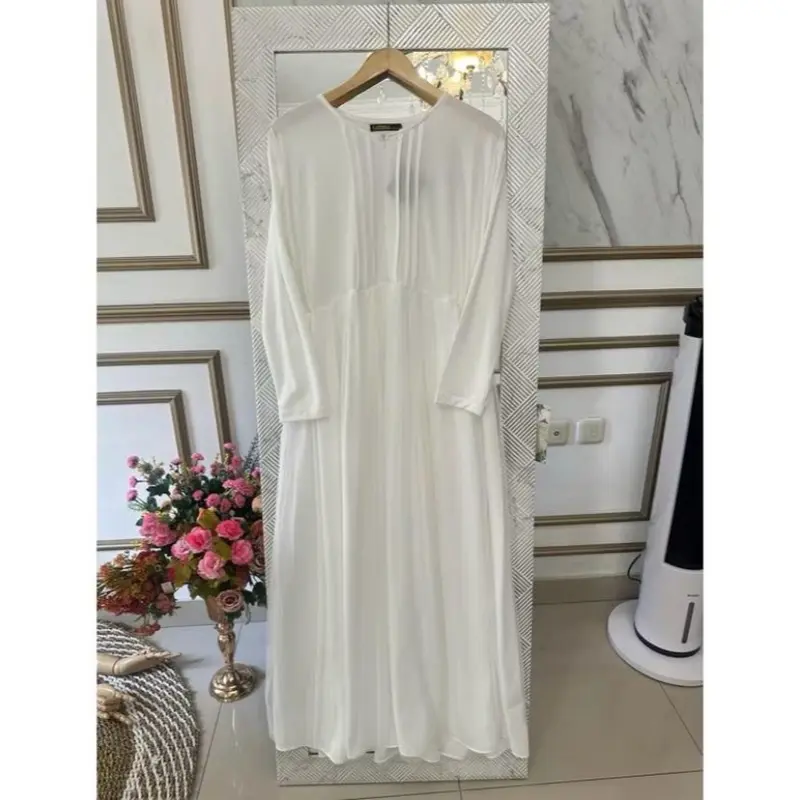 Inner Gamis Putih Polos Jersey Mix Anti UV Tile Tutu 0