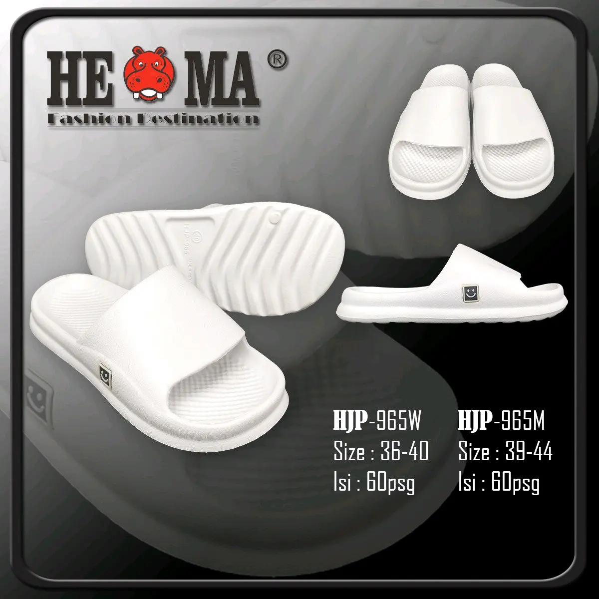 sendal selop pria smile eva anti slip sz 37 sampe 44