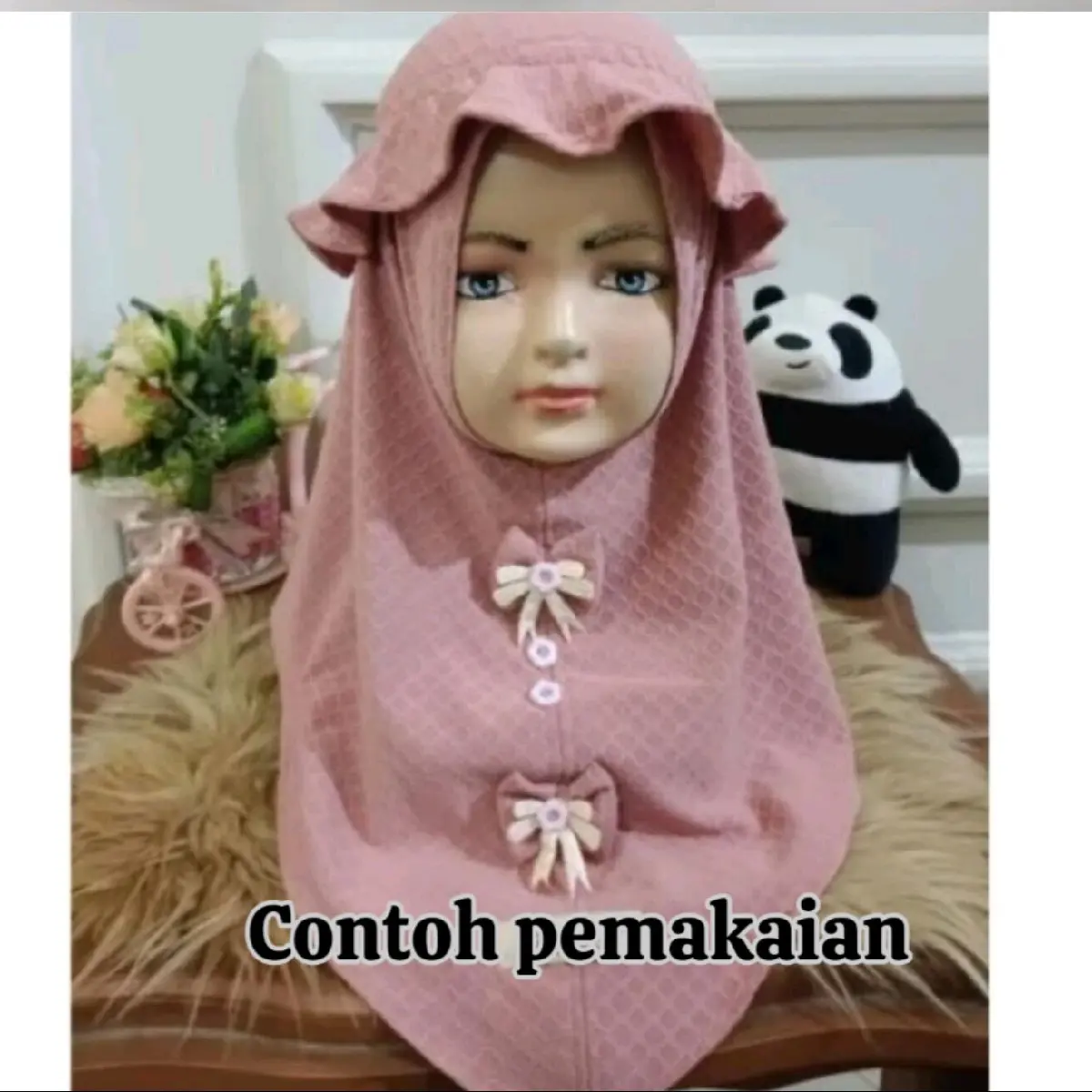 Hijab anak topi usia 1-6 tahun