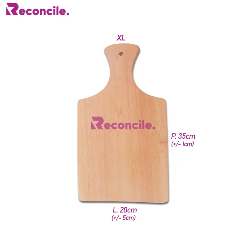Reconcile AM03 Talenan Kayu Mahoni Gagang/Cutting Board/Alas memotong iris Bawang 6