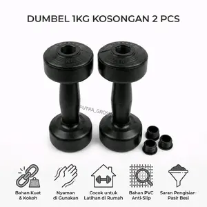 cover barbel 1kg kosongan tanpa isi (2pcs) Tangan Outdoor