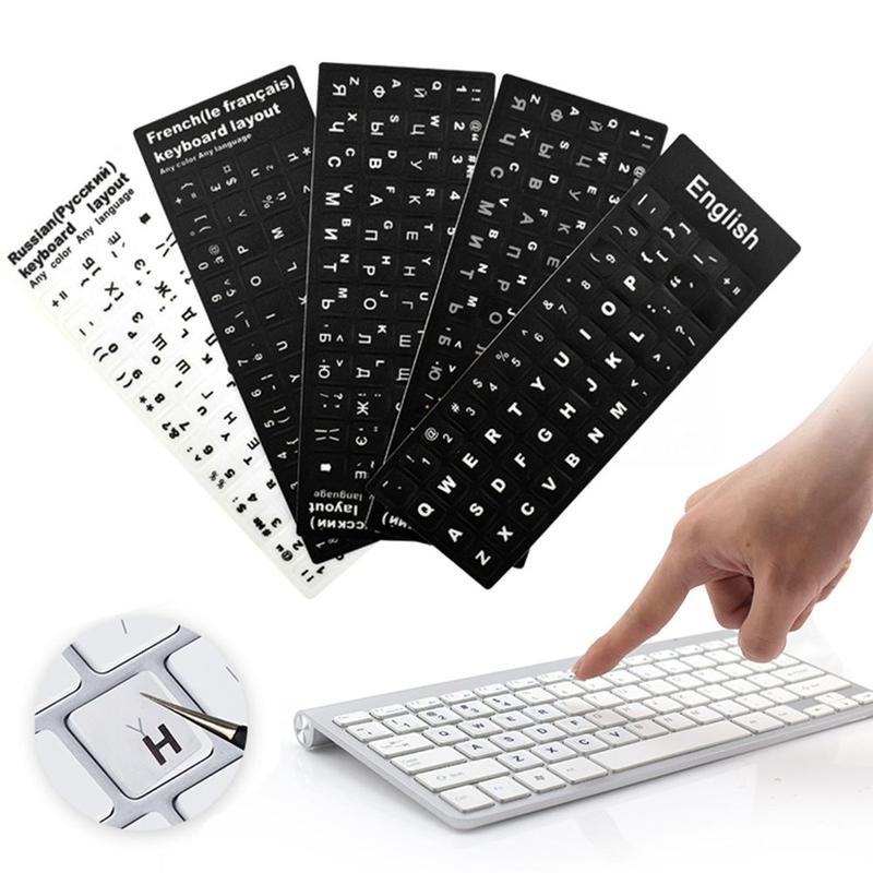 YH Office Bàn phím máy tính xách tay tiếng Anh tiếng Ả Rập người Tây Ban Nha Bố cục bảng chữ cái Hình dán bàn phím Thư Nga