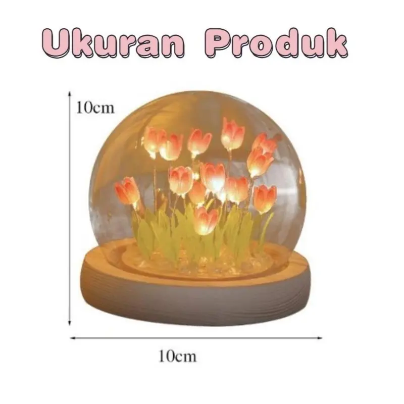 13 Tulip/Lampu Malam Diy Tulip/Dekorasi Buket Hadiah Ulang Tahun/Hadiah Hari Valentine/Lampu Hias Kamar Tidur Anak Perempuan Led Tulips 1