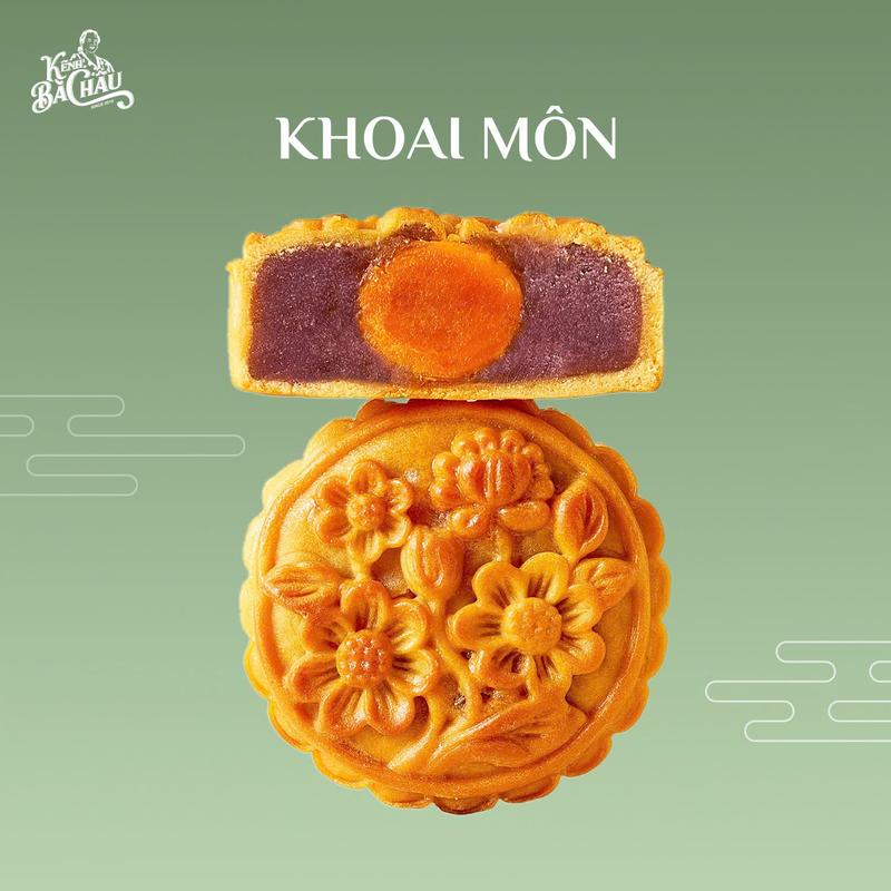 Bánh Trung Thu Khoai Môn - 1 Trứng - 150g - Chuẩn vị truyền thống xưa Trứng muối thơm lừng Không chất bảo quản HSD 10 ngày