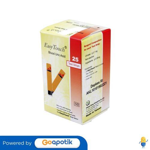 Gambar EASY TOUCH URIC ACID TEST STRIP BOX 25 PCS dari Apotek Anugerah Nanda by GoApotik Kota Administrasi Jakarta Timur Tokopedia