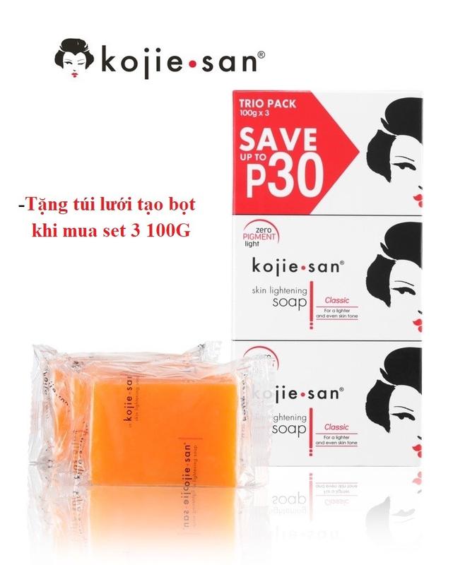 Set 3 Soap Xà Bông Kojiesan 100G Dưỡng Body