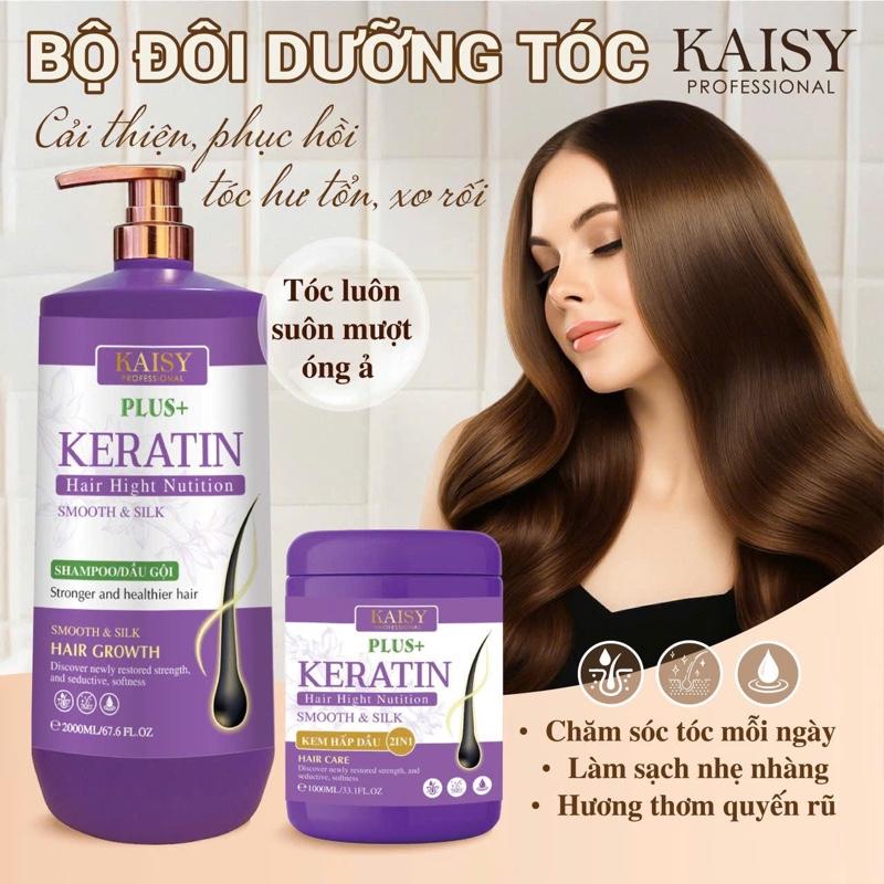  TÍM KAISY PLUS  dầu gội cao cấp  dành cho da dầu tóc bết  phục hồi tóc khô sơ  kích thích mọc tóc   phiên bản mới  thơm  và nhiều dưỡng chất 