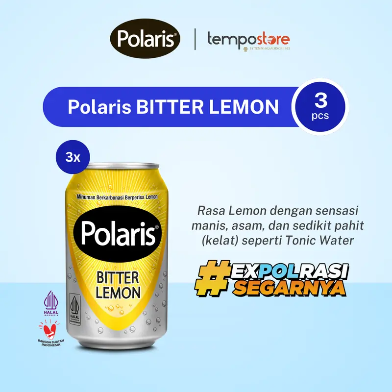 Polaris Bitter Lemon 330 ml isi 3pcs [08.2026] 0