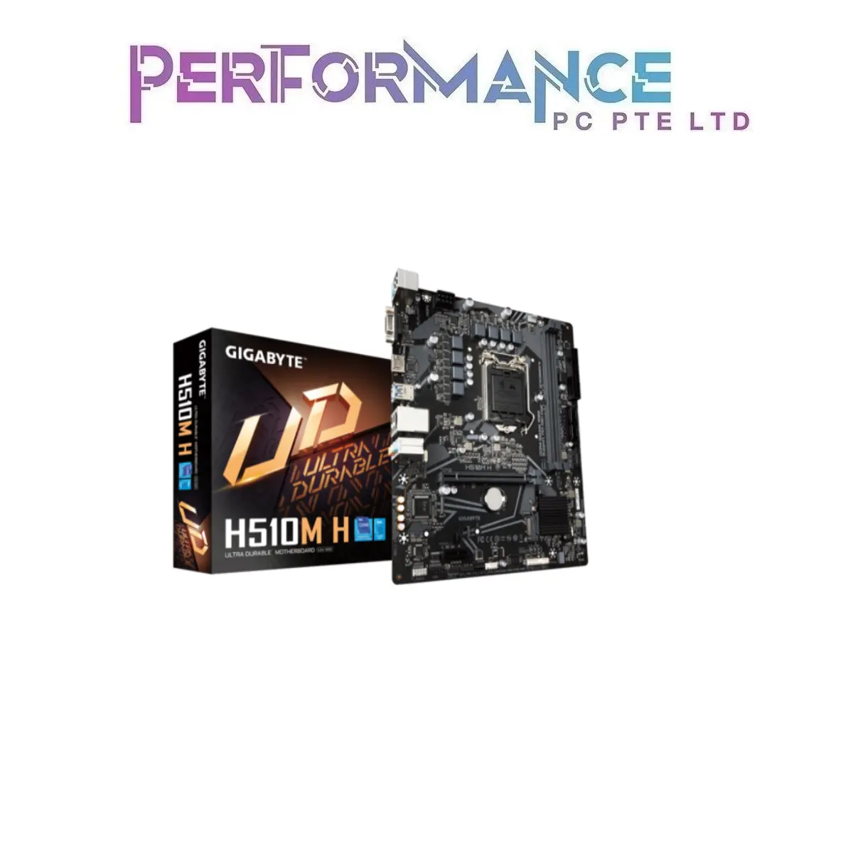 GIGABYTE H510M H Ultra Durable Motherboard with 6+2 Phases Digital VRM, PCIe 4.0* Design (3 YEARS WARRANTY BY CDL TRADING PTE LTD)