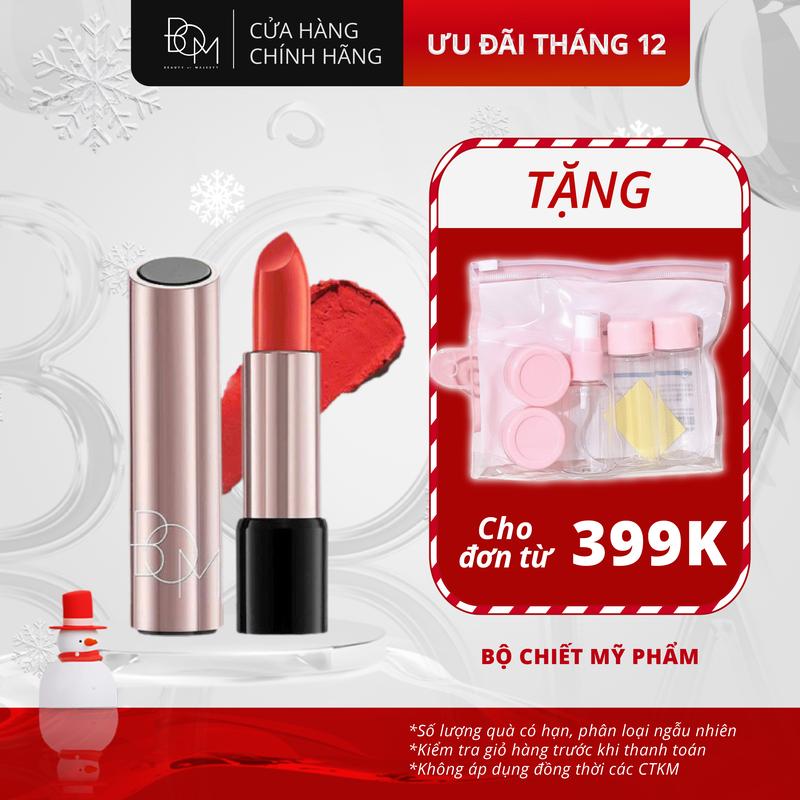Phiên Bản Giới Hạn Son BOM My Lipstick Limited Edition 2025 - 3,3G KHÔNG KÈM TÚI QUÀ Màu Đỏ Cherry & Hồng đất Lâu Trôi Mềm Mượt Dưỡng Ẩm Từ Tự Nhiên Hàn Quốc