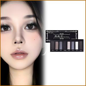 【DIKALU】スモークアイシャドウパレット 黒系 ハロウィーンマスカレード マット & パール マストハブ