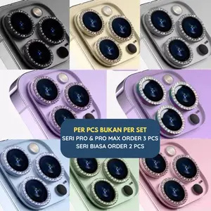 [PER PCS] RING CAMERA DIAMOND IPH 17 11 12 13 14 15 16 PRO MAX 14 15 16 PLUS 12 13 MINI