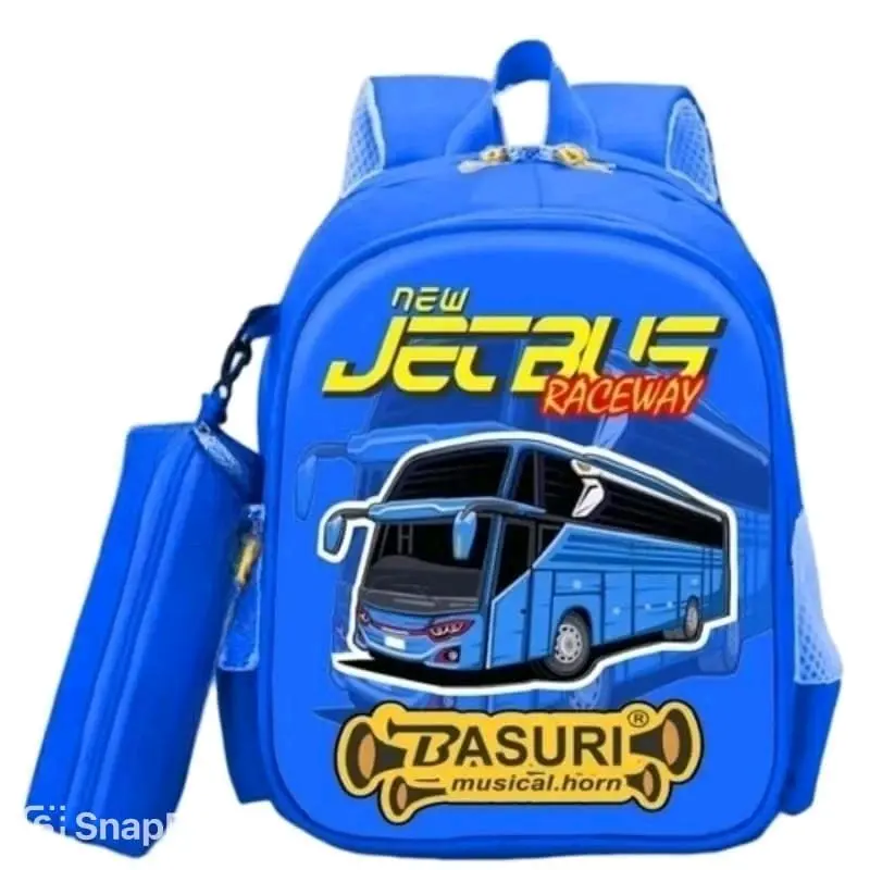 TAS JETBUS BASURI viral terbaru buat anak laki laki PAUD TK model ransel Fashion