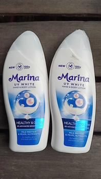Product Review of Marina Uv White Body Lotion 92ml &185ml (Extra Spf 30,Healty And Glow,Bright And Fresh,Hydro Cool,E Collagen Astha,Sunblock) from m**a w**n 0
