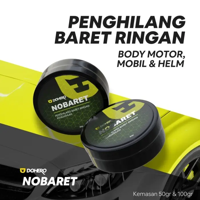 Terbaru Dohero Nobaret 100gr - 50gr - Compound Penghilang Baret Body Motor Mobil Helm 0