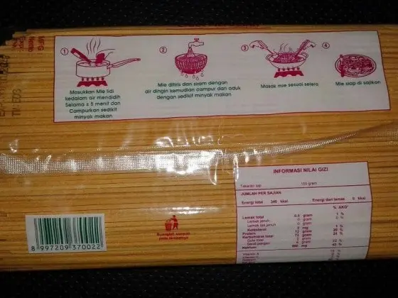 Mie Lidi Medan / Mie Gomak GL cap Harimau 1 kg - Kuning 2