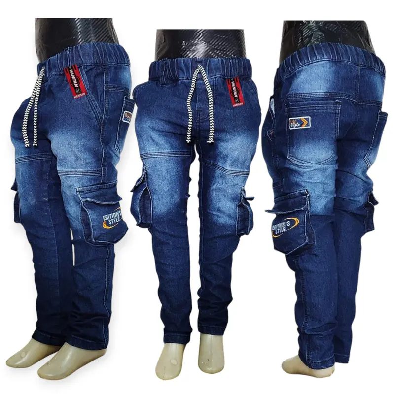 Celana Panjang Jeans Snow anak laki-laki 3 s/d 15 tahun terbaru Vanfan Biru Fashion 4