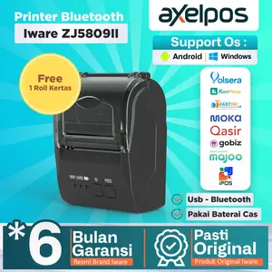 Printer Bluetooth Mini Thermal Kasir 58mm Iware ZJ5809II