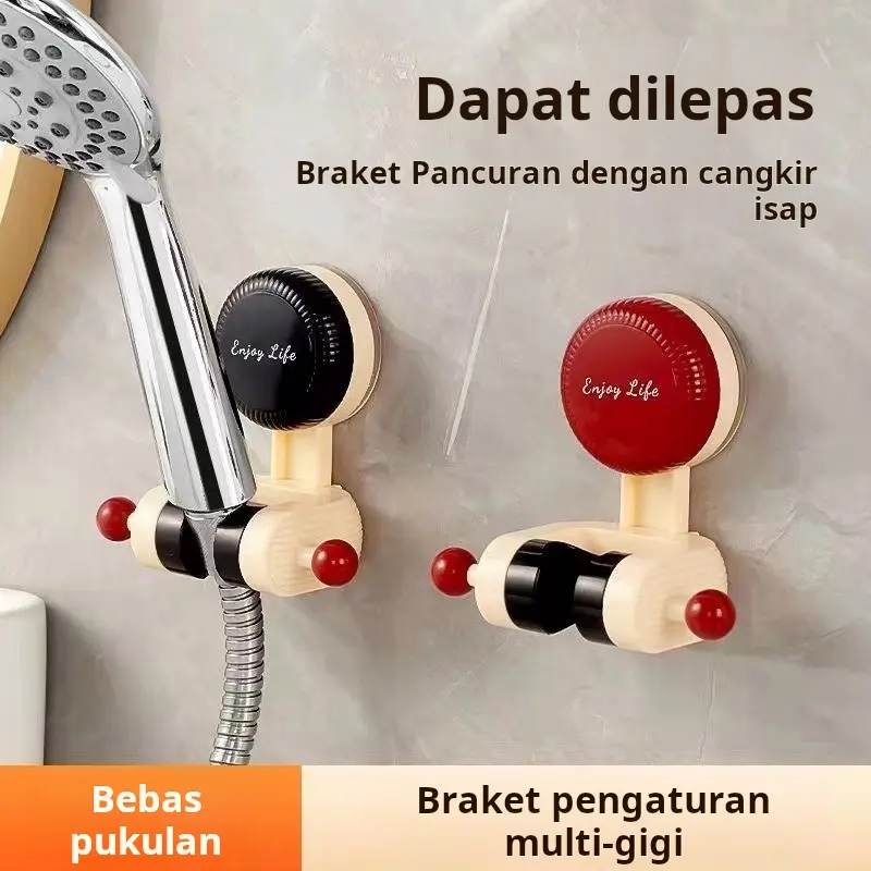Tempat mandi mangkuk isap tanpa kepala pancuran berlubang tempat dasar mangkuk isap kamar mandi yang dapat disesuaikan Shower handuk  korea