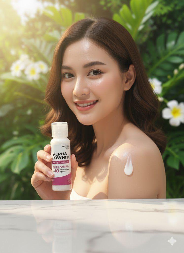 [100ml] Alpha Glowhite Body Lotion Whitening & Moisturizing| Body Cream Body Lotion Menghidrasi Kulit