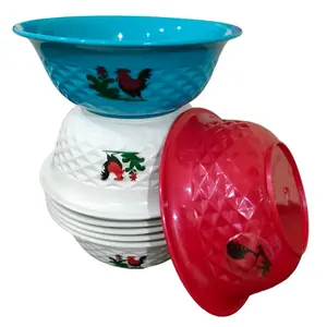 Mangkuk warna DIAMOND 01 motif timbul  isi 12 dan 6 pcs seukuran mangkuk bakso tahan panas anti pecah