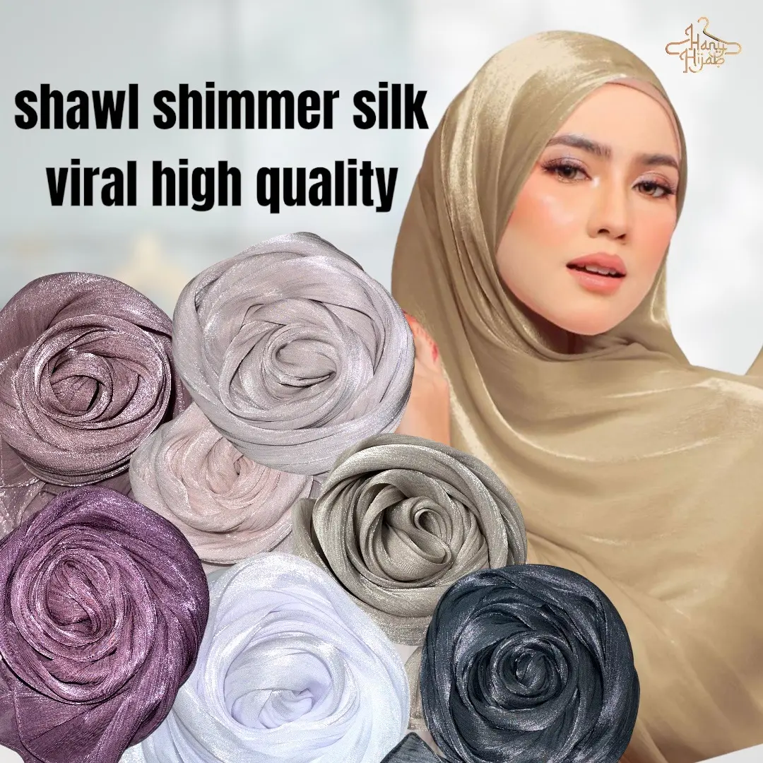 shawl shimmer silk viral high quality