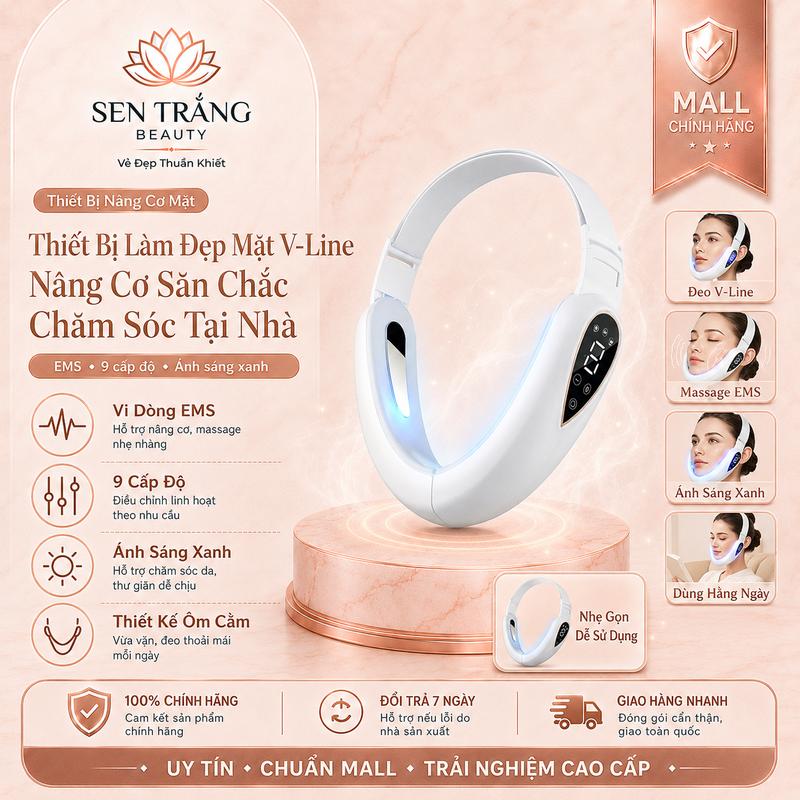 Máy mát xa mặt V-face thông minh - Cùng mẫu mã được sử dụng trong các phòng…