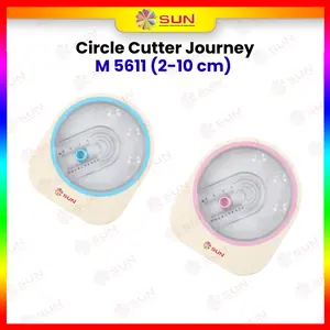 Circle Cutter SUN Journey 2-10cm – Pemotong Kertas Lingkaran untuk Sticker & Craft