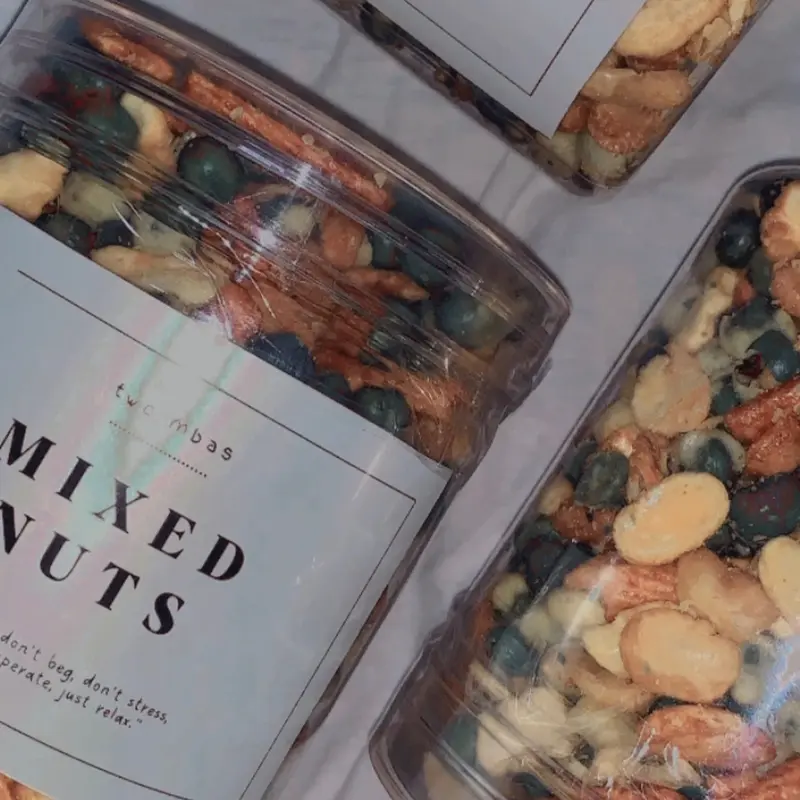 Mixed Nuts Hampers Cemilan Lebaran Valentine Kacang Polong Snacktok Murah Camilan Food Goreng 1
