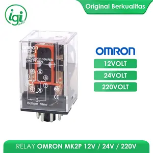 RELAY MK2P 12V OMRON / RELAY MK2PN OMR 24 VOLT / RELAY OM 220V MK2P-I 8 KAKI / RELAI TERMURAH BEST SELLER
