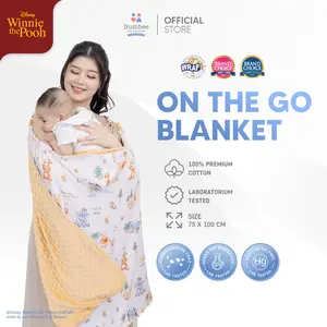 Selimut Bayi Multifungsi On The Go Blanket 6in1 Bumbee Collection – Cocok untuk Selimut Gendong saat Travelling & Harian