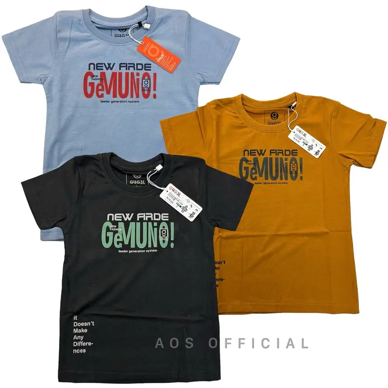 Kaos gugel kids | kaos anak banyak motip usia 1-12 tahun Cowok Rayon 5