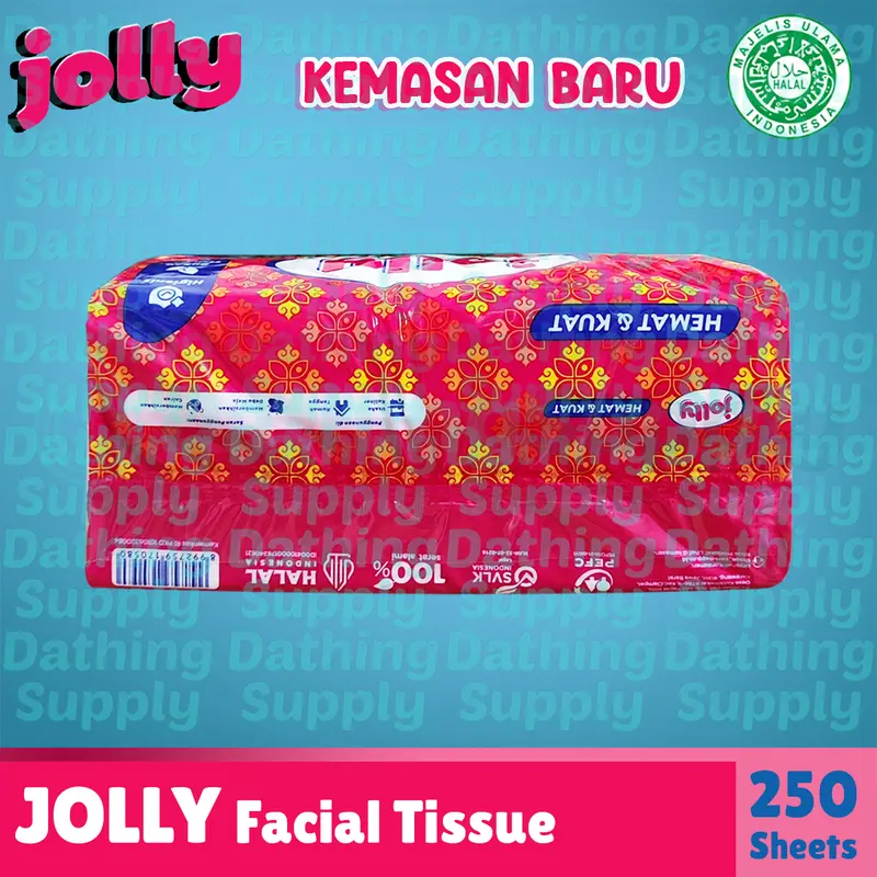 ( PAKET 8 PCS ) Tissue Jolly Facial 250 Sheet by Paseo / Tisu Wajah Berkualitas Harga Terjangkau 7
