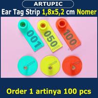 Gambar Ear Tag Strip 1.8x5.2 cm Nomer Per100 Anting Penanda Eartag Necktag dari Artupic Peralatan Peternakan Kota Tangerang Selatan 1 Tokopedia