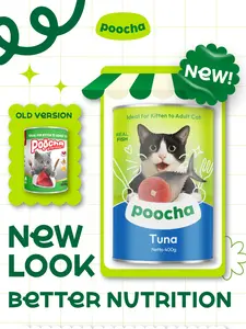 POOCHA KALENG 400GR 400 GR GRAM MAKANAN KUCING BASAH