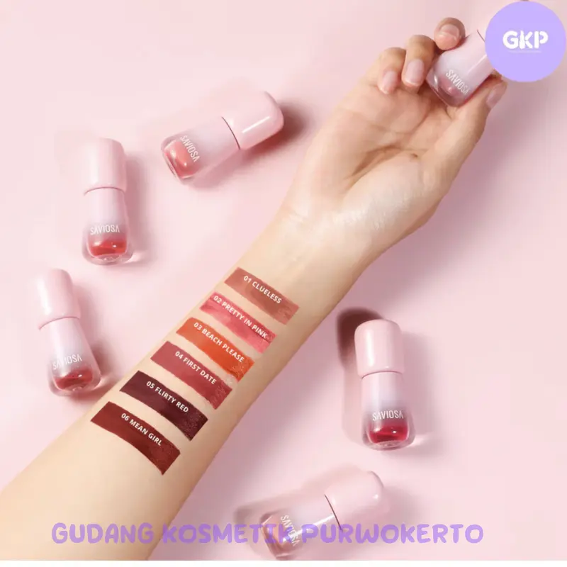 Saviosa Glaze Tint Longwear Lip Stain - Glossy Finish - Lipstick 4