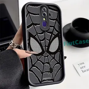 Casing Hp Untuk OPPO F11 OPPO A9 2019 OPPO A9x Case Kasus Spider-man Transparan Kesing Silikon Penutup Belakang Cesing Kamera Perlindungan Tahan Guncangan Softcase