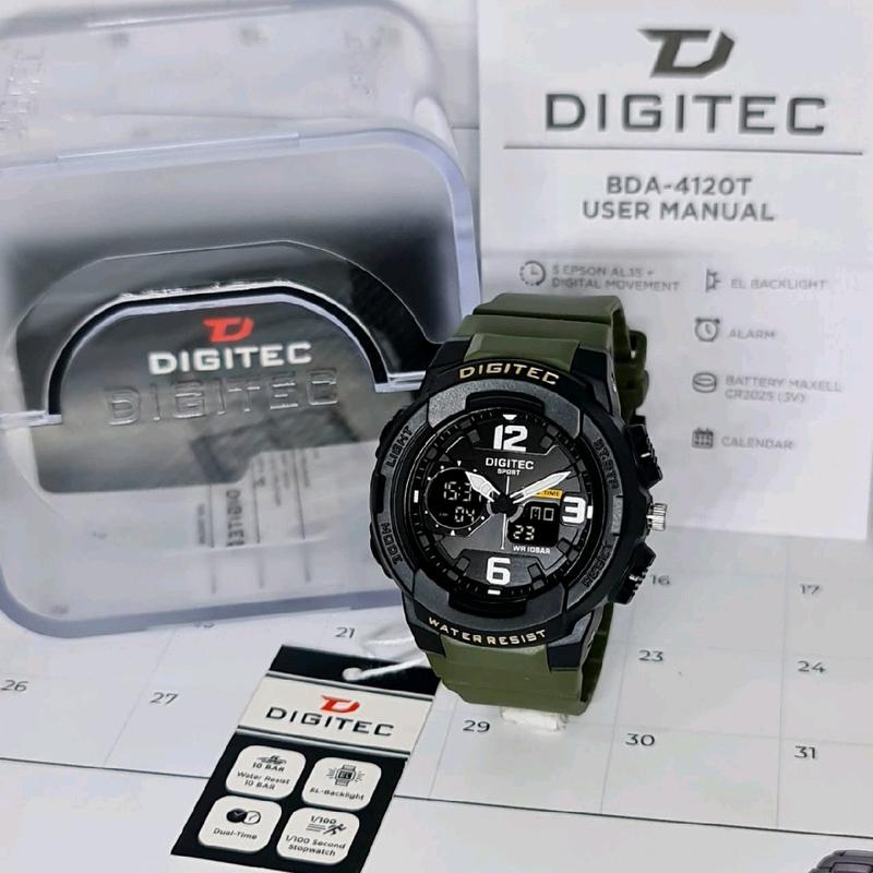 Jam Tangan Anak Pria dan Wanita Digitec 4120T Original Digital Water Resist Strap Rubber Fashion Terkini Garansi Free Box Dan Battre Cadangan COD 4