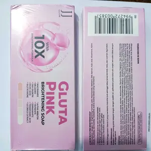 JJ Glow Sabun Gluta Pink Barsoap Gluta Pink Soap With 10X Brightening Formula Glowing Niacinamide Kojic Acid Glutathione Alpha Arbutin Mencerahkan
