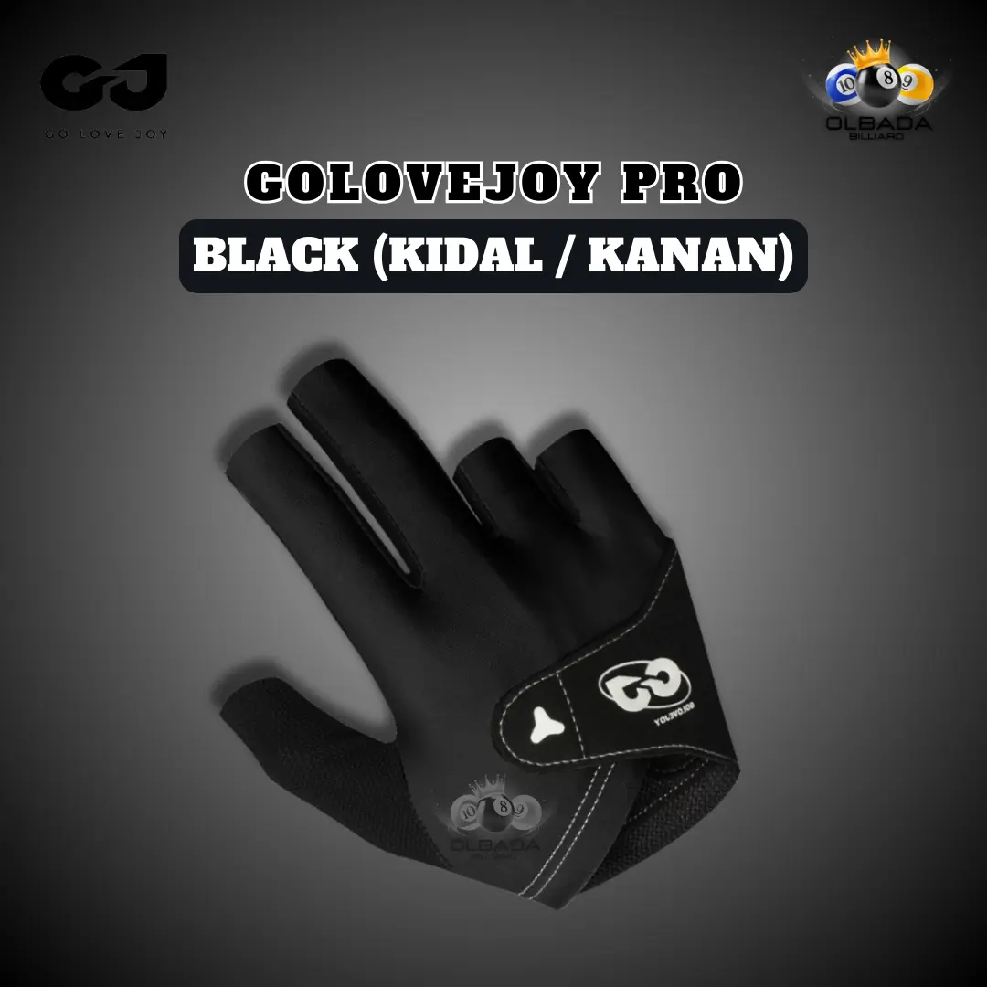 【 KIDAL 】Golovejoy Pro Sarung Tangan Billiard Kidal / Kanan / Premium Anti Slip / Sarung tangan olahraga bola billiard